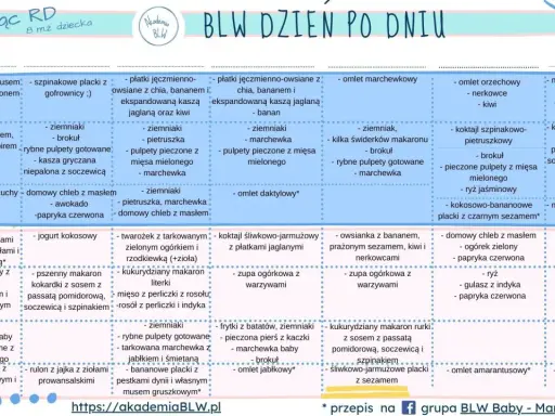 Co na obiad dla 7-miesięcznego dziecka? Przepisy, BLW i planowanie.