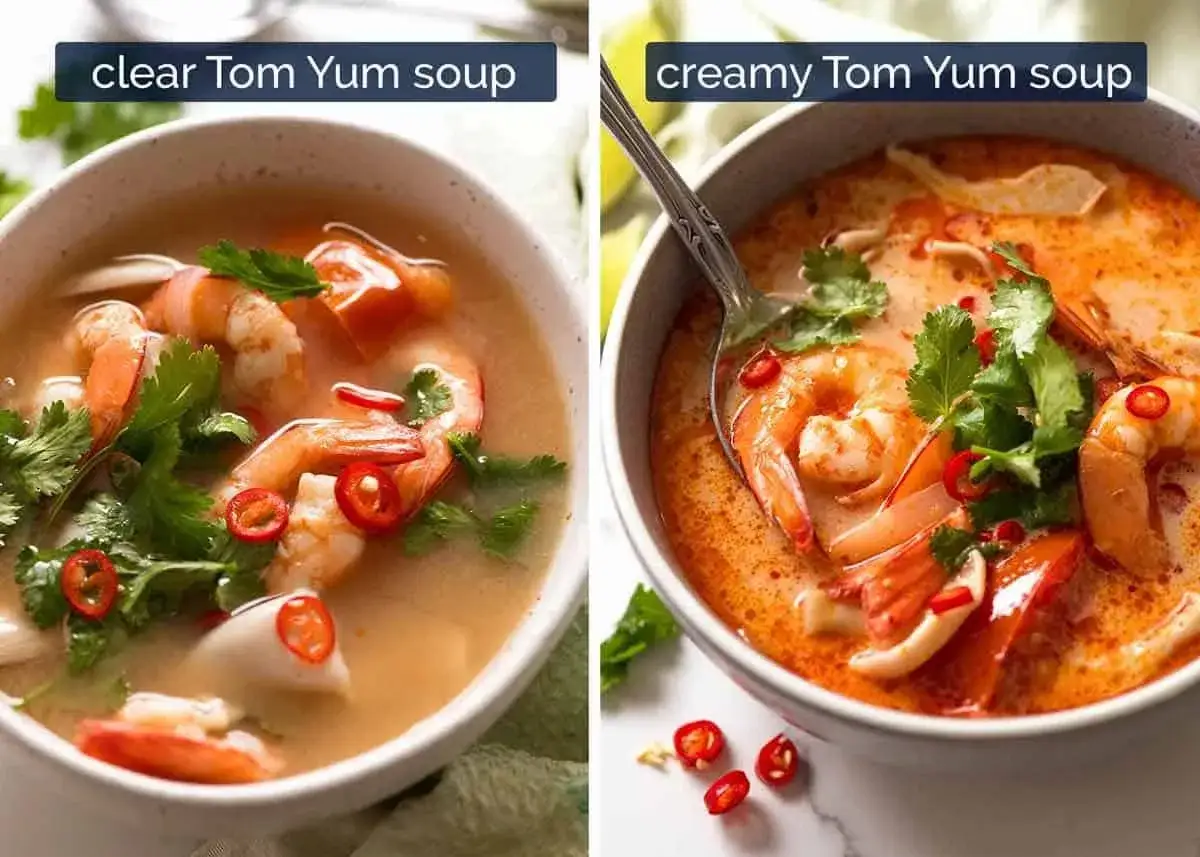 Tom Yum vs Tom Kha por&oacute;wnanie