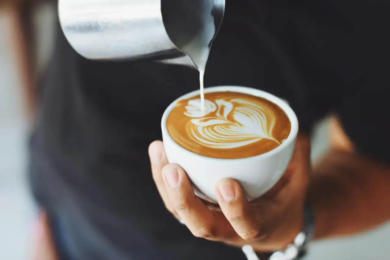 r&oacute;żne rodzaje kaw mlecznych cappuccino latte flat white